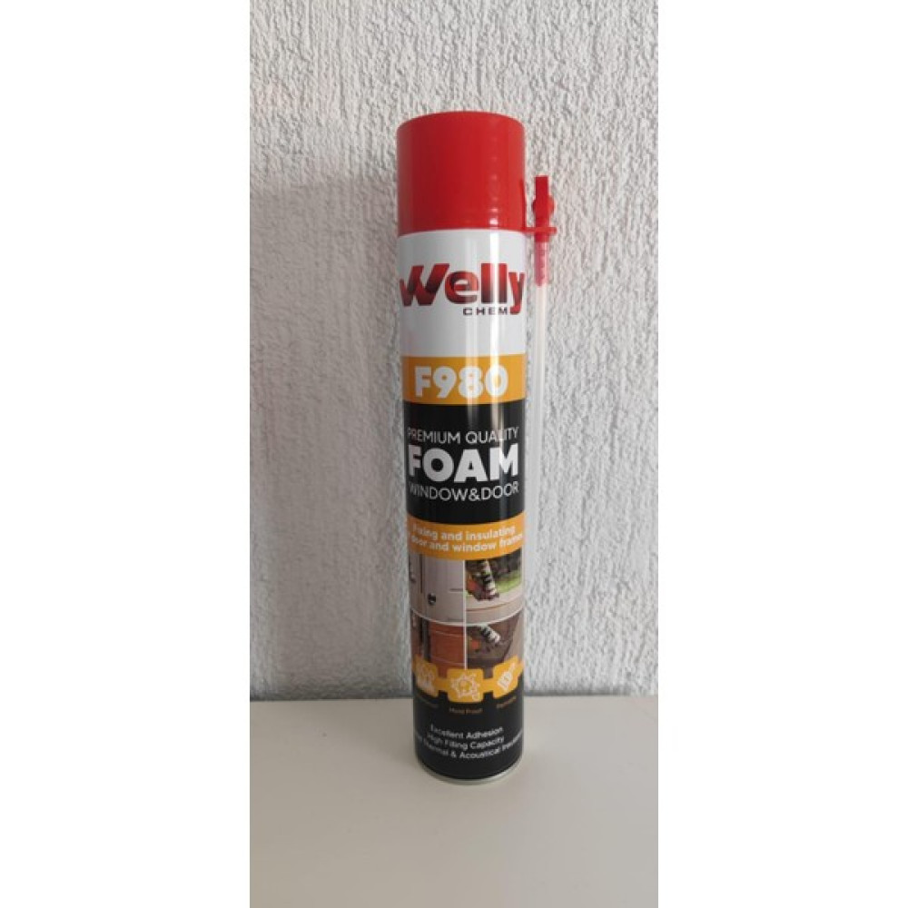 Welly Chem F980 Premium Manuel Poliüretan Dolgu Köpüğü 750ML/845GR Nalburiye & Hırdavat Fiyatı