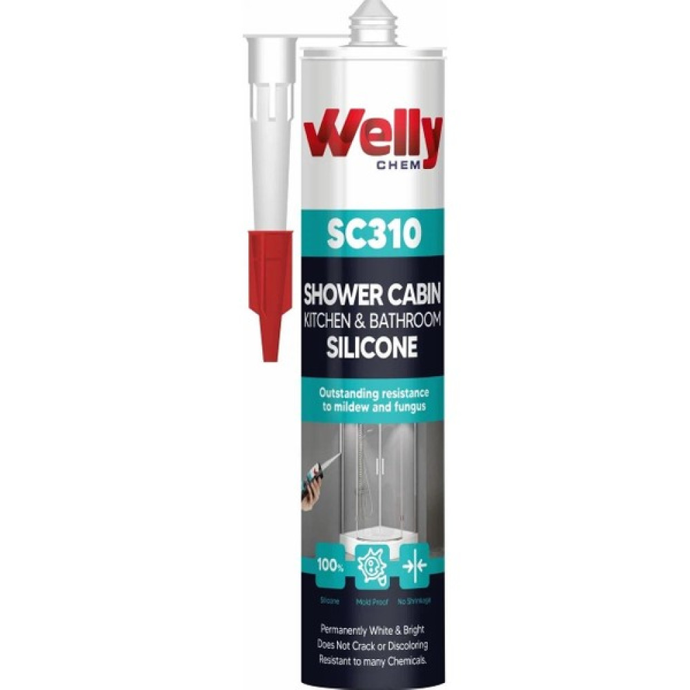 Welly Chem SC310 Duşakabin Silikonu 280ML Şeffaf Nalburiye & Hırdavat Fiyatı