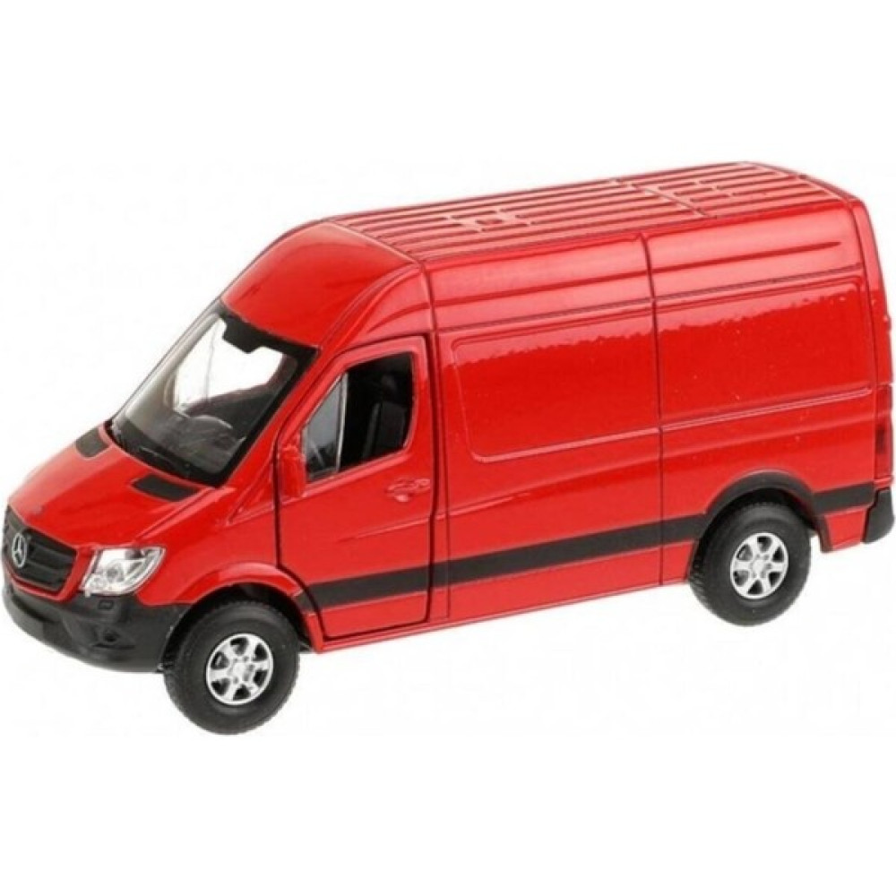 Welly Metal Kırmızı Mercedes Benz Sprinter Panel Van 1:36 Çek Bırak Model Metal Oyuncak Araba - Renkli Oyuncak Araç Fiyatı