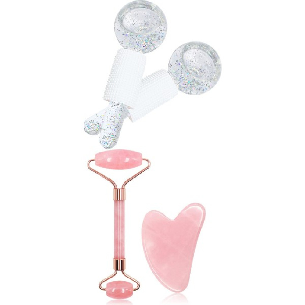 Welta Ice Globes Buz Küresi Soğuk Masaj Terapi Topu 2 Adet ve Pembe Kuvars Face Roller ve Pembe Kuvars Kalp Gua Sha Seti - Beyaz Oto Boyaları Fiyatı