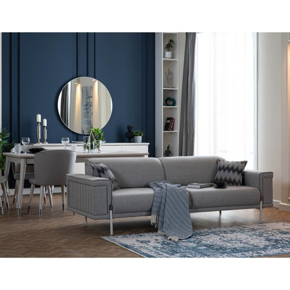 Weltew Home Alaçatı Koltuk Takımı 3+3+1+1 - Gri - Antrasit Koltuk Takımı / Seti Fiyatı