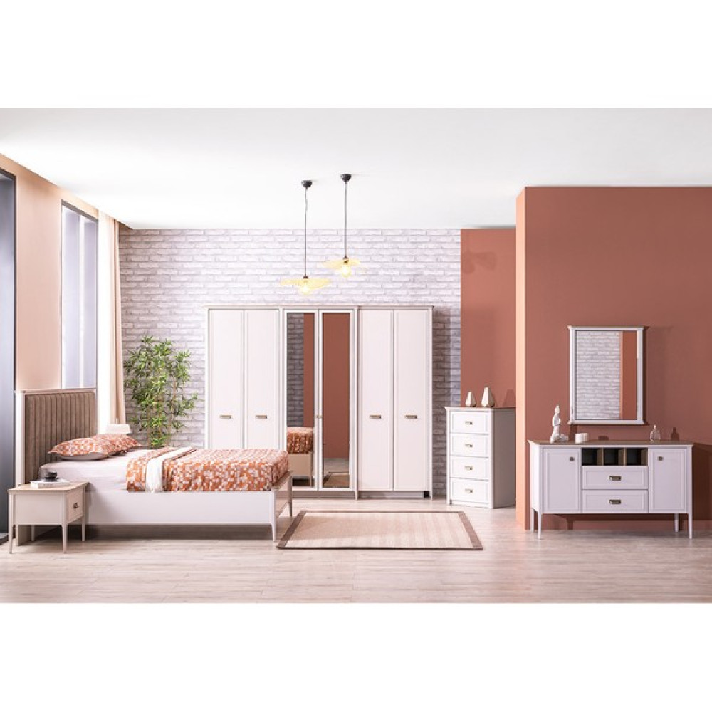 Weltew Home Muğla Bazalı Karyolalı Yatak Odası Takımı Yatak Odası Takımı / Seti Fiyatı