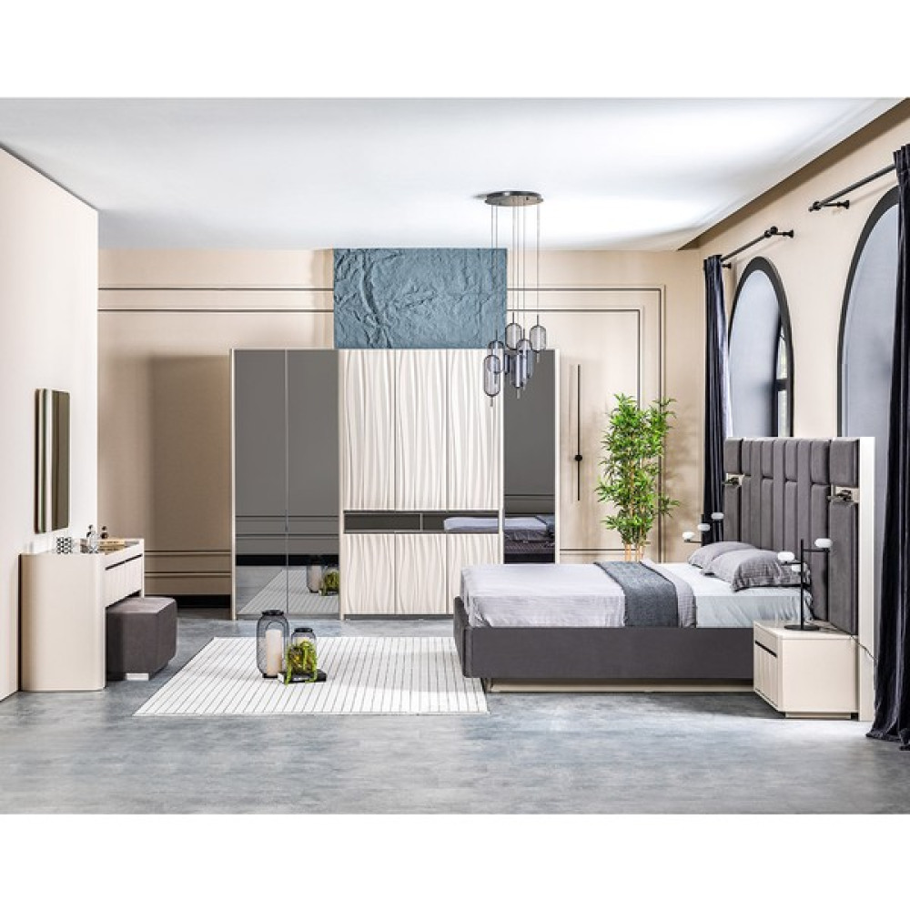 Weltew Home Pamukkale Bazalı Karyolalı Yatak Odası Takımı Yatak Odası Takımı / Seti Fiyatı