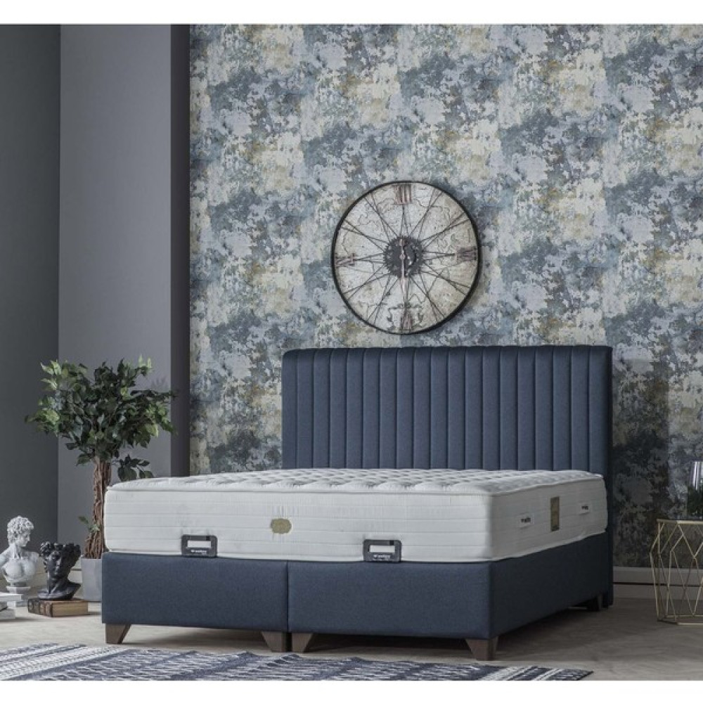 Weltew Home Voga Çift Kişilik Baza ve Başlık Yataksız - 150 x 200 cm - Füme Baza Fiyatı
