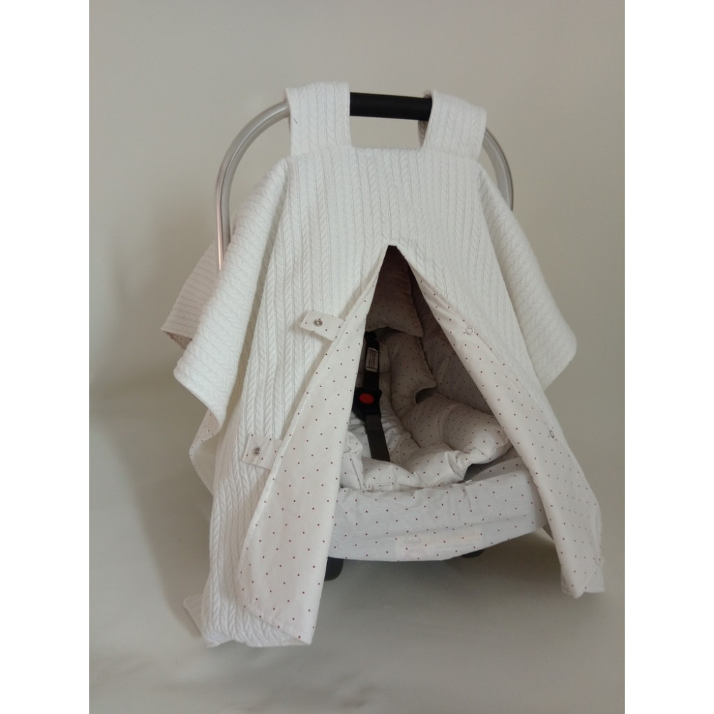 Wenaris % 100 Pamuk Muslin Puset Örtüsü 1 Parça (Puset Minderi ve Puset Çarşafı Dahil Değildir) - Ekru Bebek Arabası ve Pusetler Fiyatı