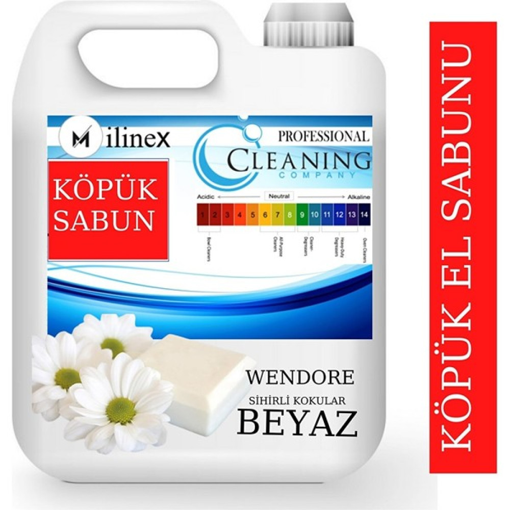 Wendore Milinex Beyaz Sabun Kokulu Köpük El Sabunu 4 Kg - 1 Sabunlar Fiyatı