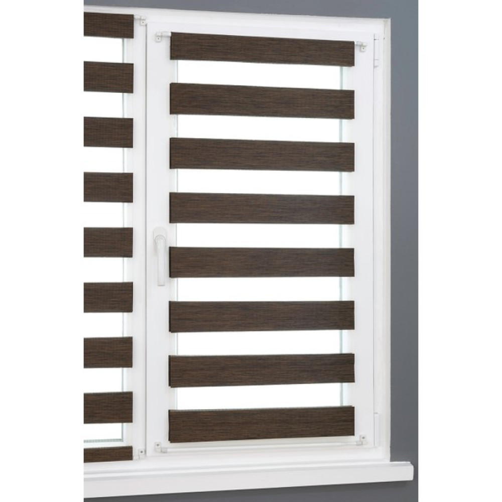 Wenthi Briz Zebra Perde Cam ve Balkon Kapı Perdesi - 90 x 200 cm - Acı Kahve Perde Fiyatı