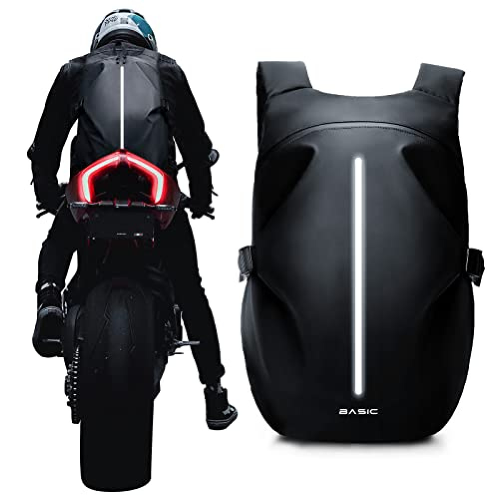 WEPLAN Motorcycle Backpack, Motorcycle Backpacks for Men and women, Waterproof Motorcycle Backpack, Helmet Bag Bookbag for riding, Outing