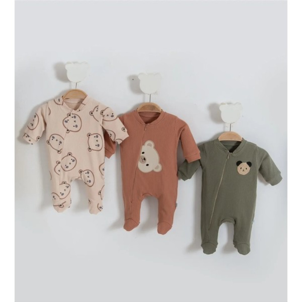 Wera Baby Bebek %100 Pamuklu Fitilli Kumaş 3'lü Uyku Tulumu Bebek Tulumu Fiyatı