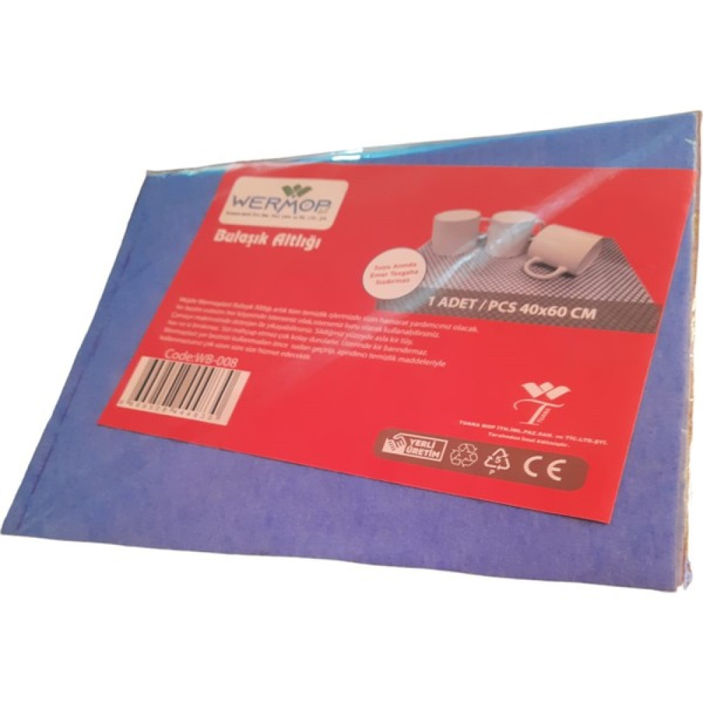 Wermop Mikrofiber Bulaşık Altlığı - Açık Mavi - 1 Adet Mutfak Tekstili Fiyatı