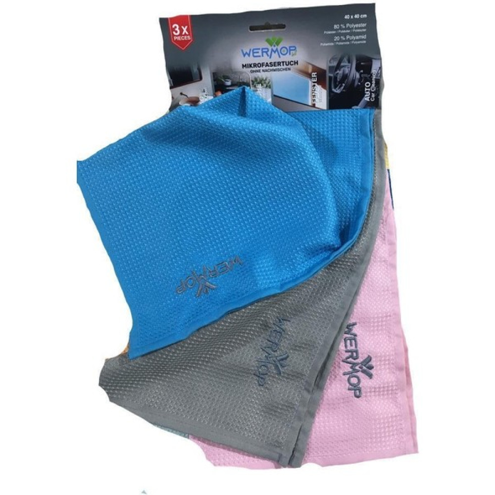Wermop Orijinal Mikrofiber Temizlik Bezi 3lü 40X60 - Yeşil - 1 Adet Mutfak Tekstili Fiyatı