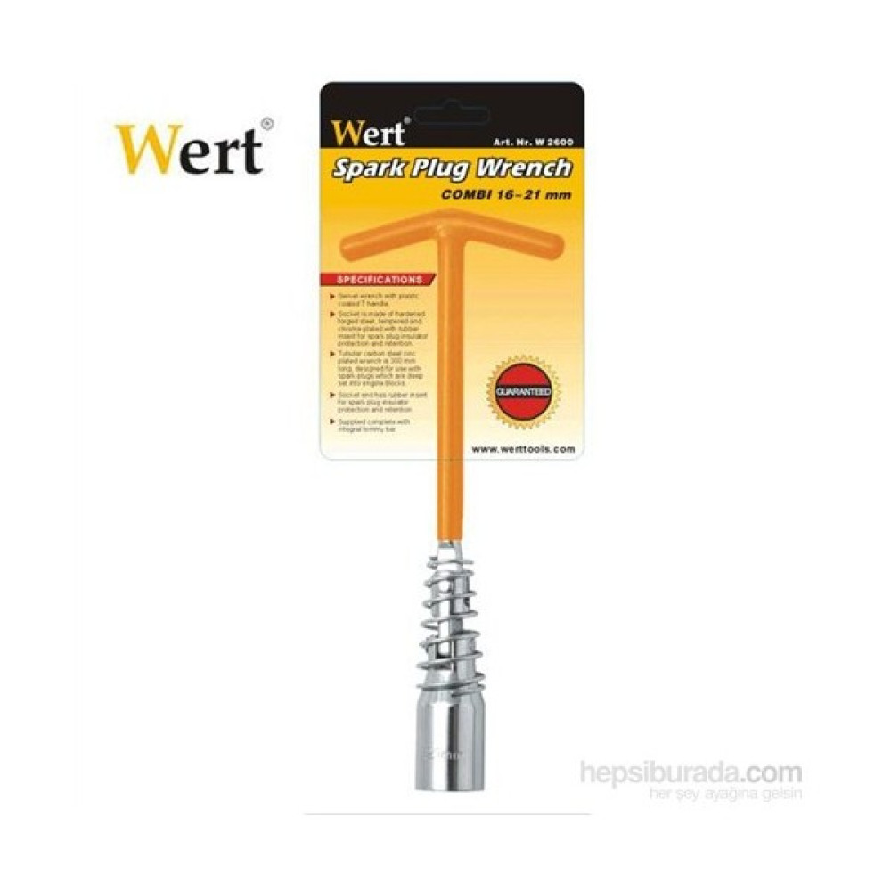 Wert 2600 Mafsallı Kombine Buji Lokma Anahtarı (16+20,8Mm) Oto Boyaları Fiyatı