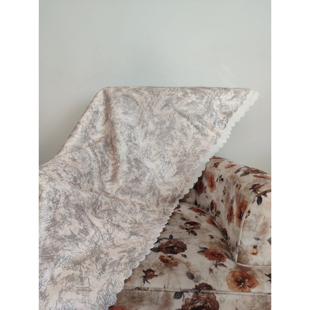 Wesiss Süngerli Kadife Çekyat Koltuk Örtüsü - 175 x 215 cm - Ekru Koltuk & Kanepe Örtüsü Fiyatı