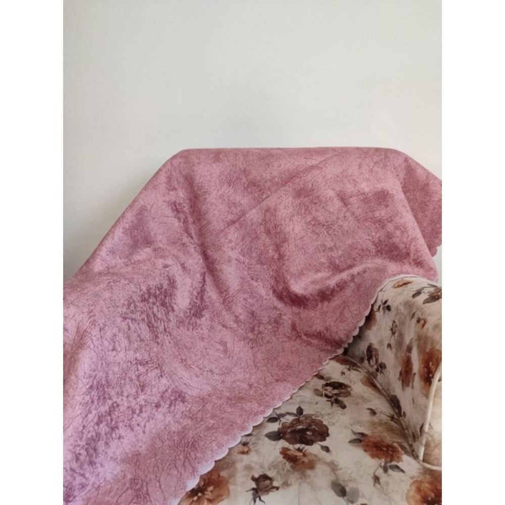 Wesiss Süngerli Kadife Çekyat Koltuk Örtüsü - 175 x 215 cm - Gül Kurusu Koltuk & Kanepe Örtüsü Fiyatı