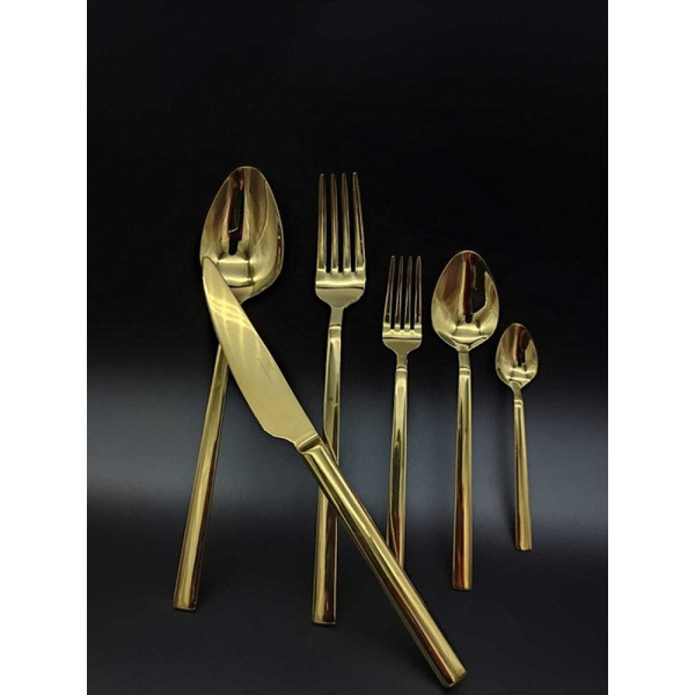 Wessenburg Berlin 36 Parça Titanyum Gold Çatal Kaşıkbıçak Seti Çatal / Kaşık / Bıçak Takımları Fiyatı