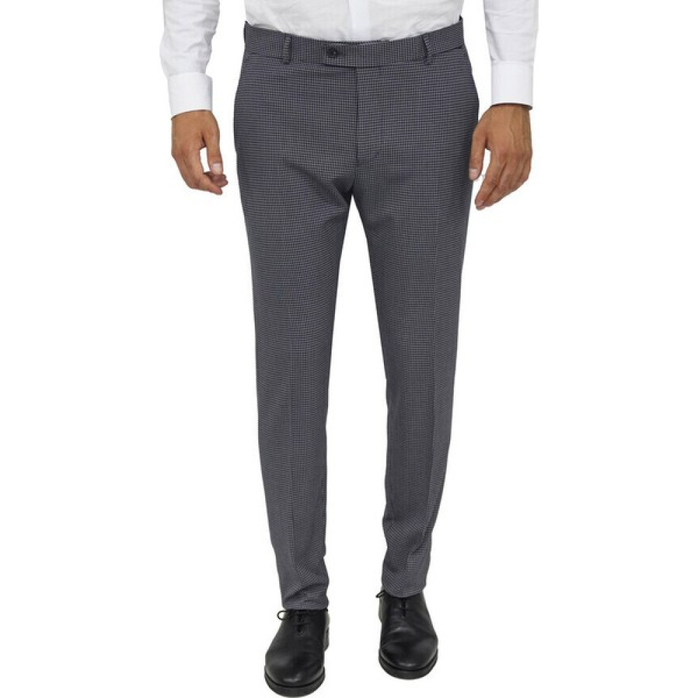 Wessi Koyu Gri Desenli Slim Fit Pantolon Erkek Pantolon Fiyatı