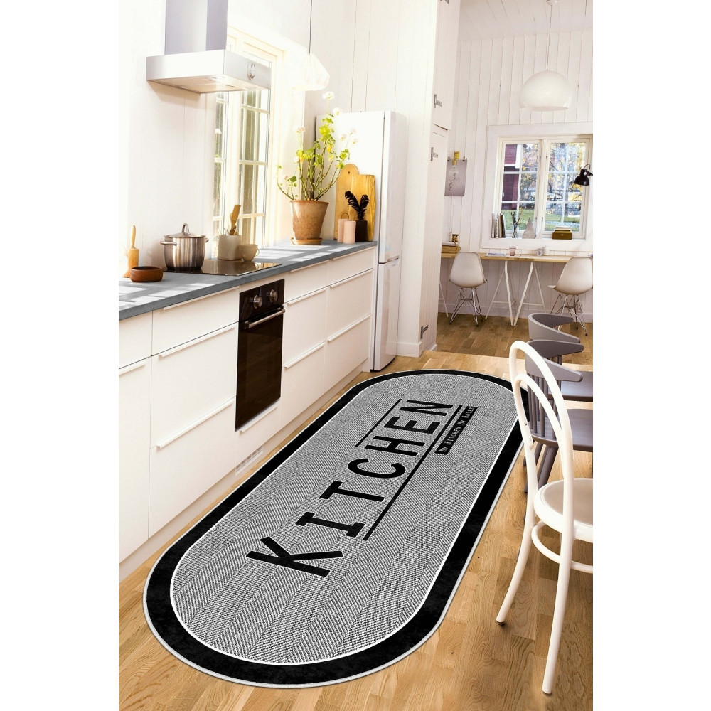 West Home Dijital Baskı Yıkanabilir Kaymaz Taban Leke Tutmaz Oval Mutfak Halısı Salon Halısı Ve Yolluk 80 x 150 Beden Kilim Fiyatı