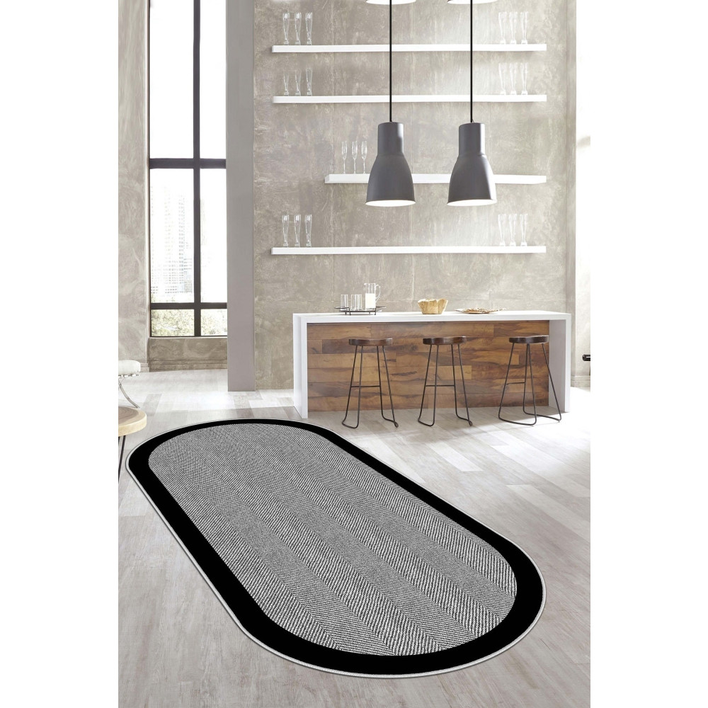 West Home Dijital Baskı Yıkanabilir Kaymaz Taban Oval Mutfak Halısı Salon Halısı Ve Yolluk 160 x 230 Beden Kilim Fiyatı