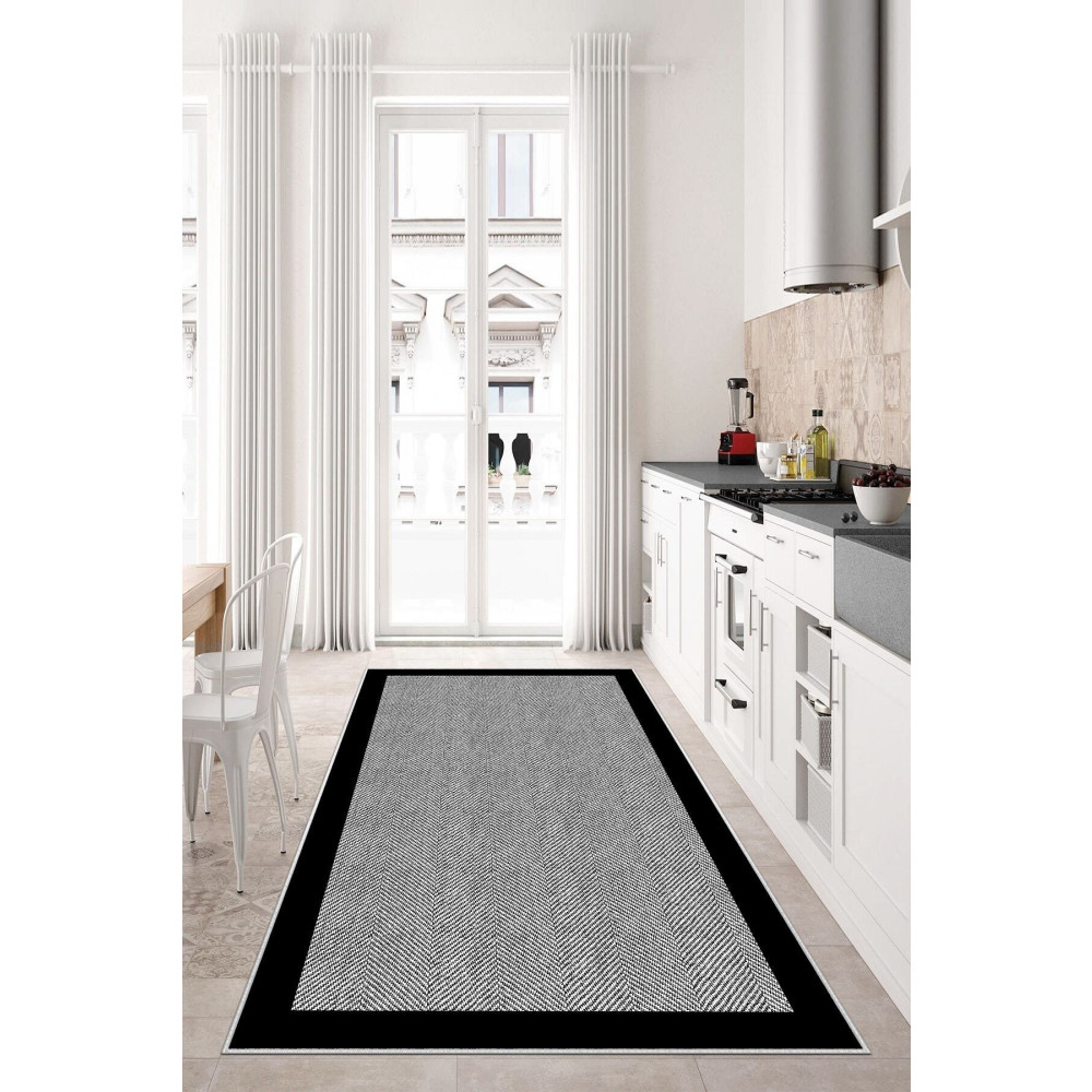 West Home Dijital Baskı Yıkanabilir Kaymaz Taban Salon Halısı Mutfak Halısı Koridor Halısı 140 x 300 Beden Kilim Fiyatı