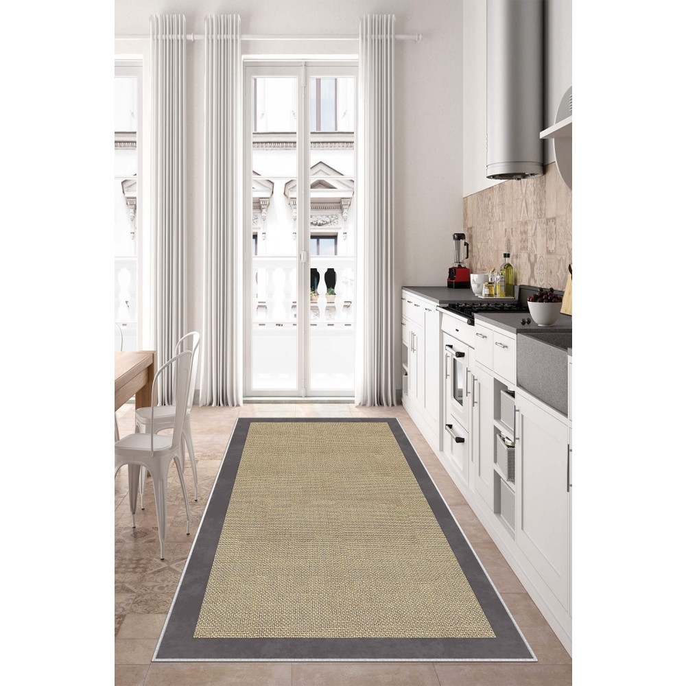 West Home Dijital Baskı Yıkanabilir Kaymaz Taban Salon Halısı Mutfak Halısı Koridor Halısı 80 x 450 Beden Banyo Halısı Fiyatı