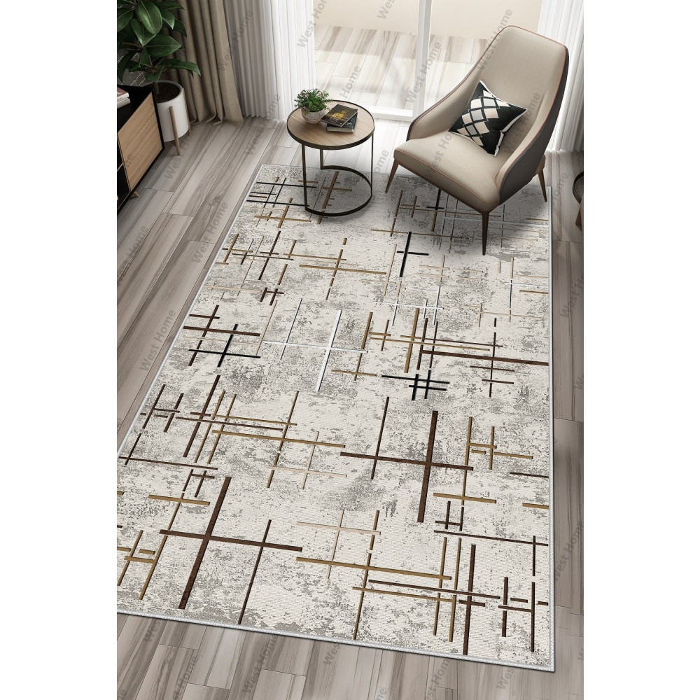West Home Dijital Baskı Yıkanabilir Kaymaz Taban Salon Halısı Mutfak Halısı Yolluk 120 x 250 Beden Kilim Fiyatı