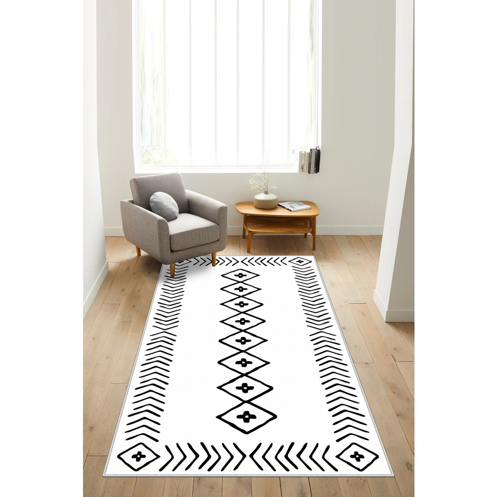 West Home Dijital Baskı Yıkanabilir Kaymaz Taban Salon Halısı Mutfak Halısı Yolluk Ve Banyo Paspası 80 x 300 Beden Kilim Fiyatı