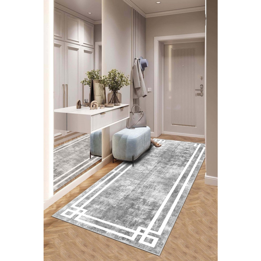 West Home Makinede yıkanabilir kaymaz taban leke tutmaz modern kesme yolluk mutfak yolluk halı yolluk 120 x 250 Beden Yolluk Fiyatı
