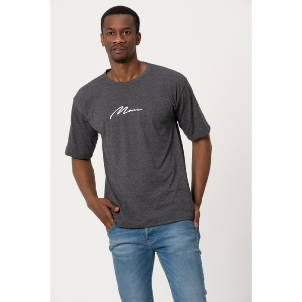 West Kombin Füme Man Baskı Oversize Tshirt Erkek T-shirt Fiyatı