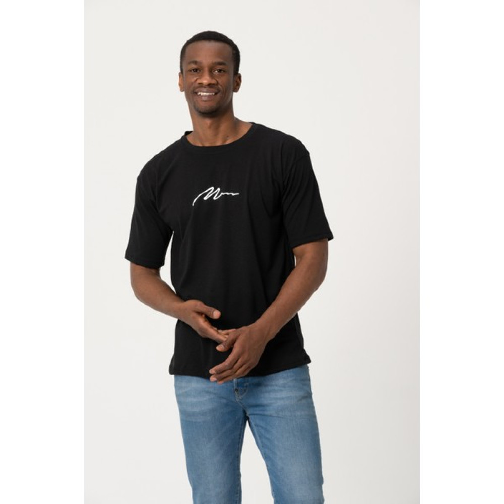 West Kombin Siyah Man Baskı Oversize Tshirt Erkek T-shirt Fiyatı