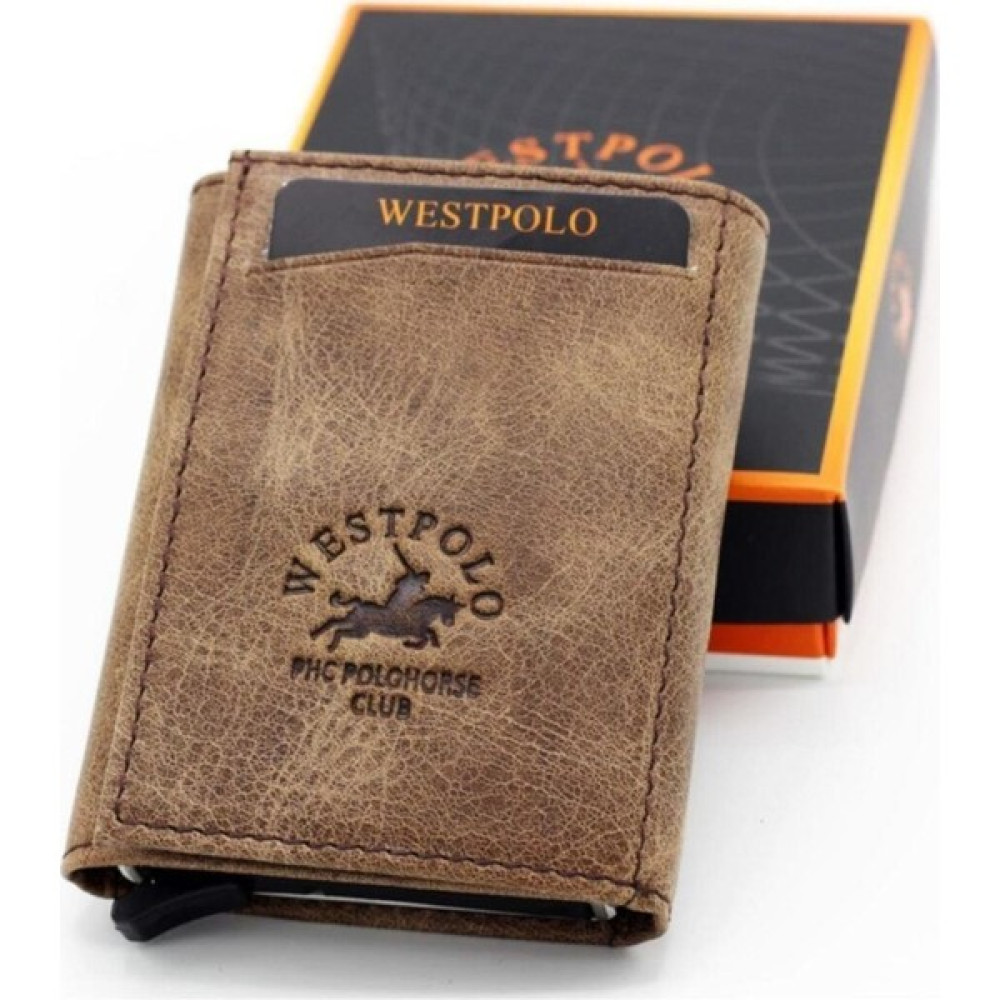 West Polo Westpolo 5550C Crazy Deri Mekanizmalı Kartlık Cüzdan Taba Erkek Cüzdan Fiyatı