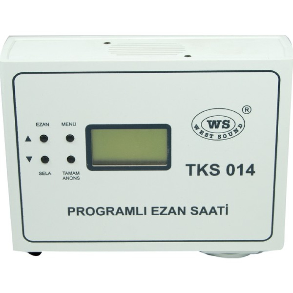 West Sound Tks 014 V2 Programlı Ezan Saati - Beyaz Stüdyo ve Sahne Ekipmanları Fiyatı