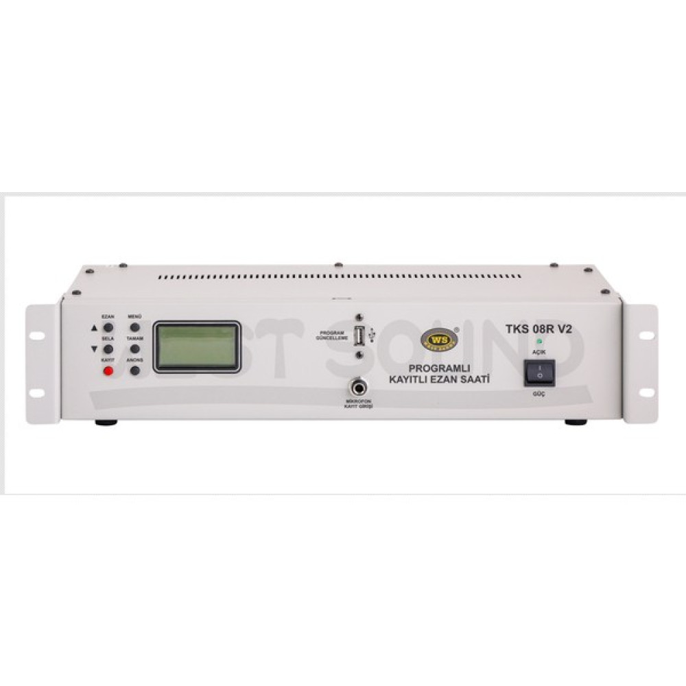 West Sound Tks 08 R (Rack Tipi) Programlı Ezan Saati - Beyaz Stüdyo ve Sahne Ekipmanları Fiyatı