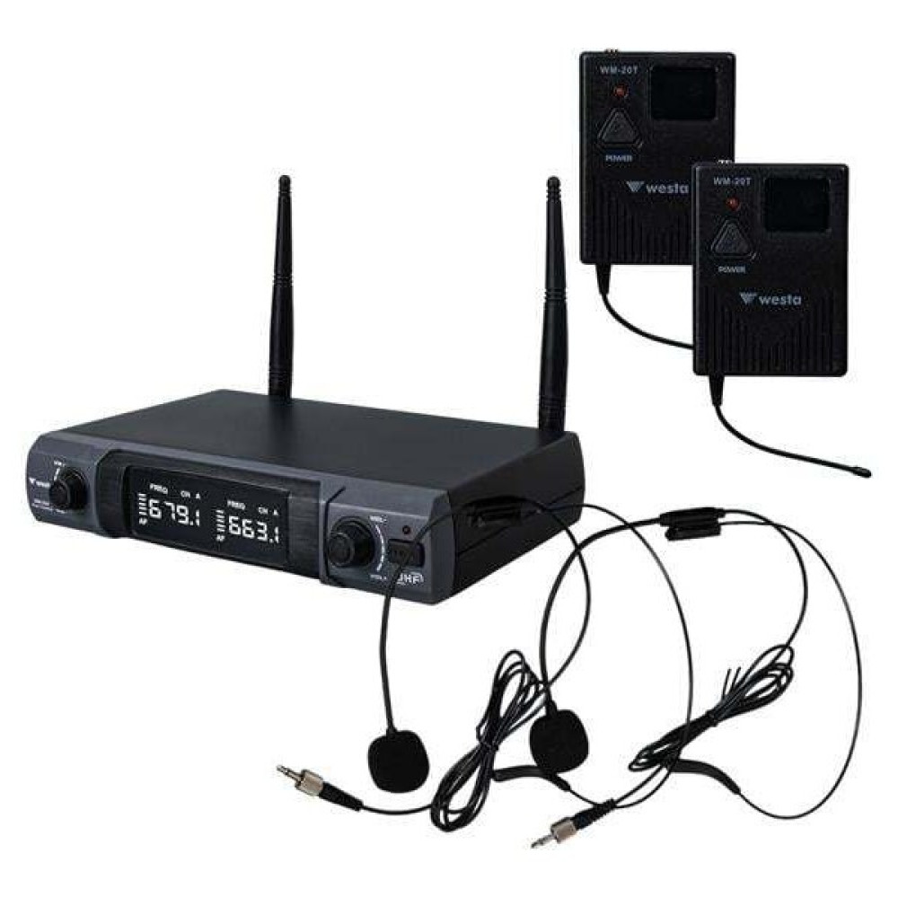 Westa WM-202T 1 Alıcı + 2 Yaka (Lavalier) Kablosuz Uhf Mikrofon Seti Oto Boyaları Fiyatı