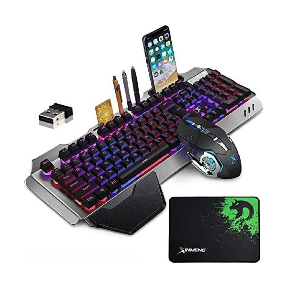 Westemory LED Aydınlatmalı Şarj Edilebilir Kablosuz Oyun Klavyesi ve Fare (Yurt Dışından) Klavye - Mouse Fiyatı