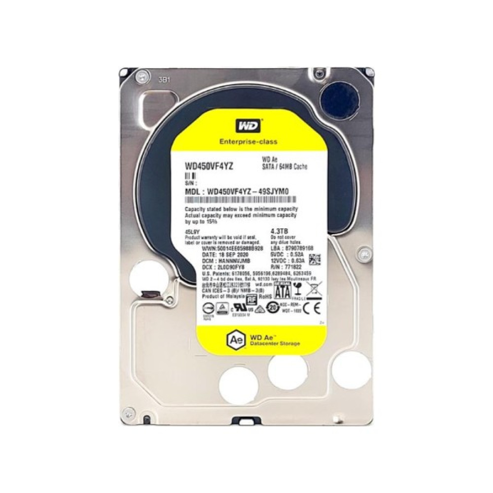 Western Digital Enterprise Class WD450VF4YZ 4tb 64MB 7200RPM Sata3 3.5" Hard Disk Sabit Diskler Fiyatı