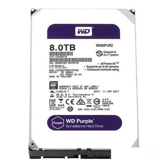 Western Digital Purple 8TB WD80PUZX Sabit Disk