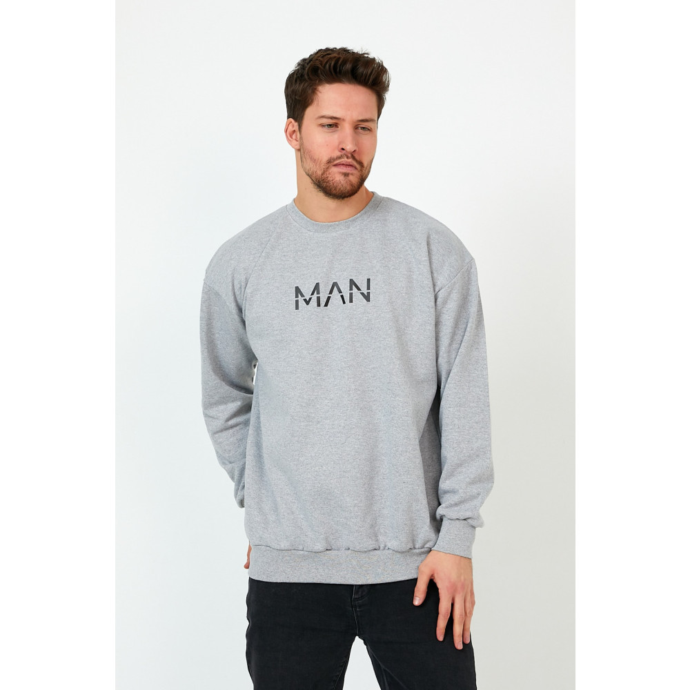 westkombin Gri Oversize Sweat-kman XL Beden Bayan Sweatshirt Fiyatı