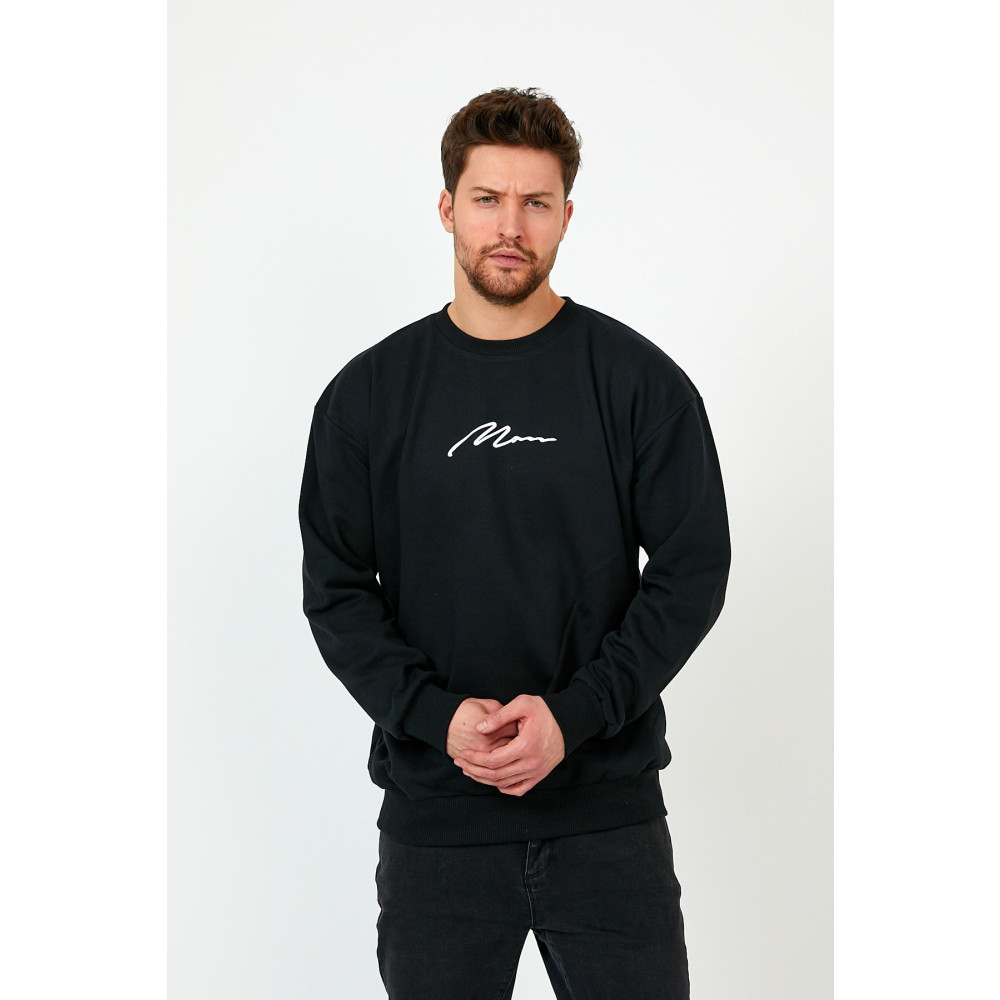 westkombin Siyah Oversize Sweat-eman XL Beden Bayan Sweatshirt Fiyatı