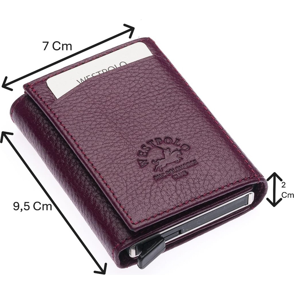 Westpolo Hakiki Deri Unisex Mekanizmalı Cüzdan – 8 Kartlık - Mürdüm SSD / Solid State Drive Fiyatı