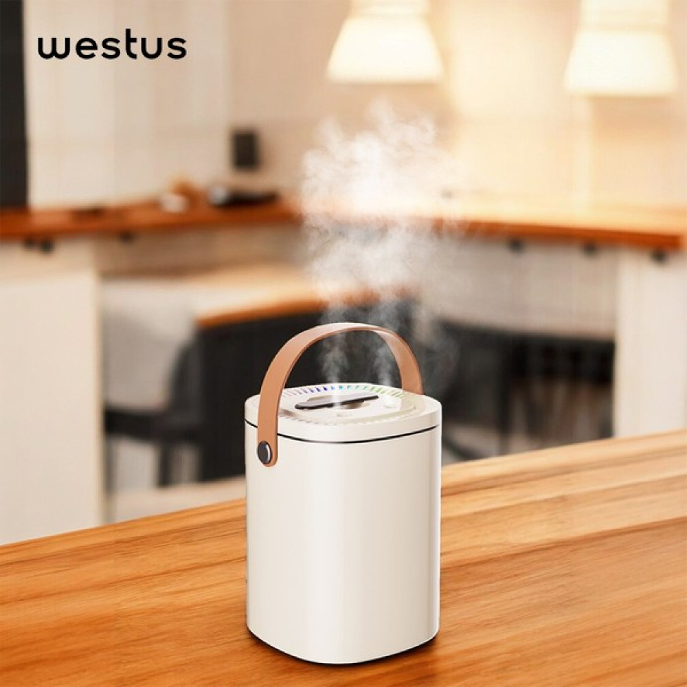 Westus Çift Sprey Büyük Boy 1.8 Litre Hava Oda Nemlendirici Rgb Işıklı Buhar Makinesi Aroma Difüzör - Air 3 - Beyaz Diğer Fiyatı