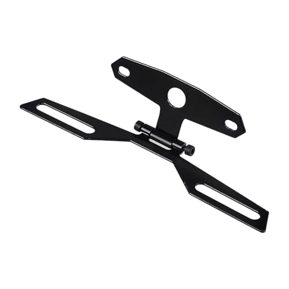 Wevdn Motorcycle License Plate Bracket, Adjustable Motorbike Fold License Plate Tail Light Mount Holder, Universal License Plate Holder for Scooter ATV Dirt Bike, Car Accessories