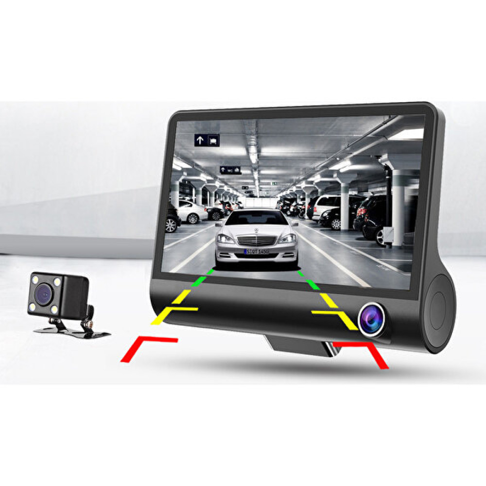 Wevolt 3 Kameralı 4 Inç 1080P Yol Kayıt Kamerası Geri Vites Araç Içi Kamera Gece Görüşlü. Araç Kamerası. Oto Görüntü Sistemleri Fiyatı