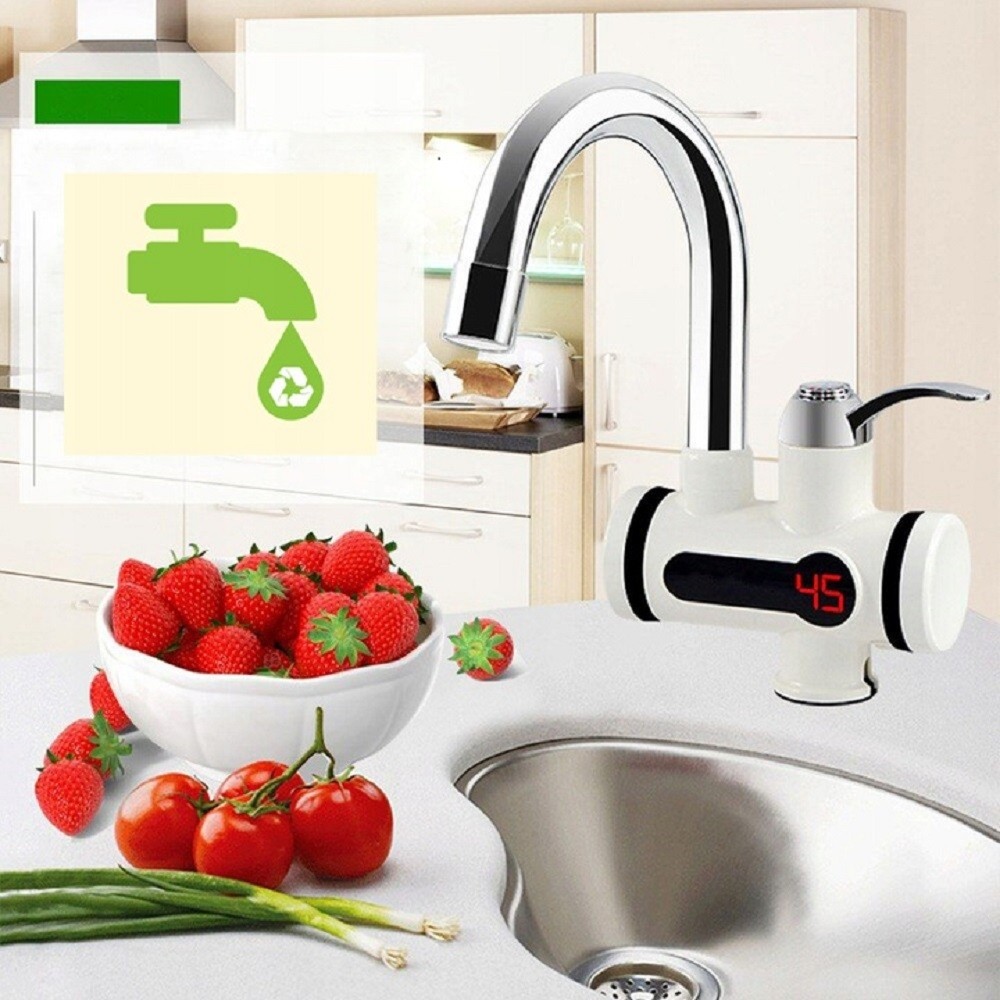 Wevolt Elektrikli Ani Su Isıtıcı Musluk Termal Ani Su Isıtıcı Musluk ve Çelik Siprel Başlık (Lavoba) Diğer Fiyatı