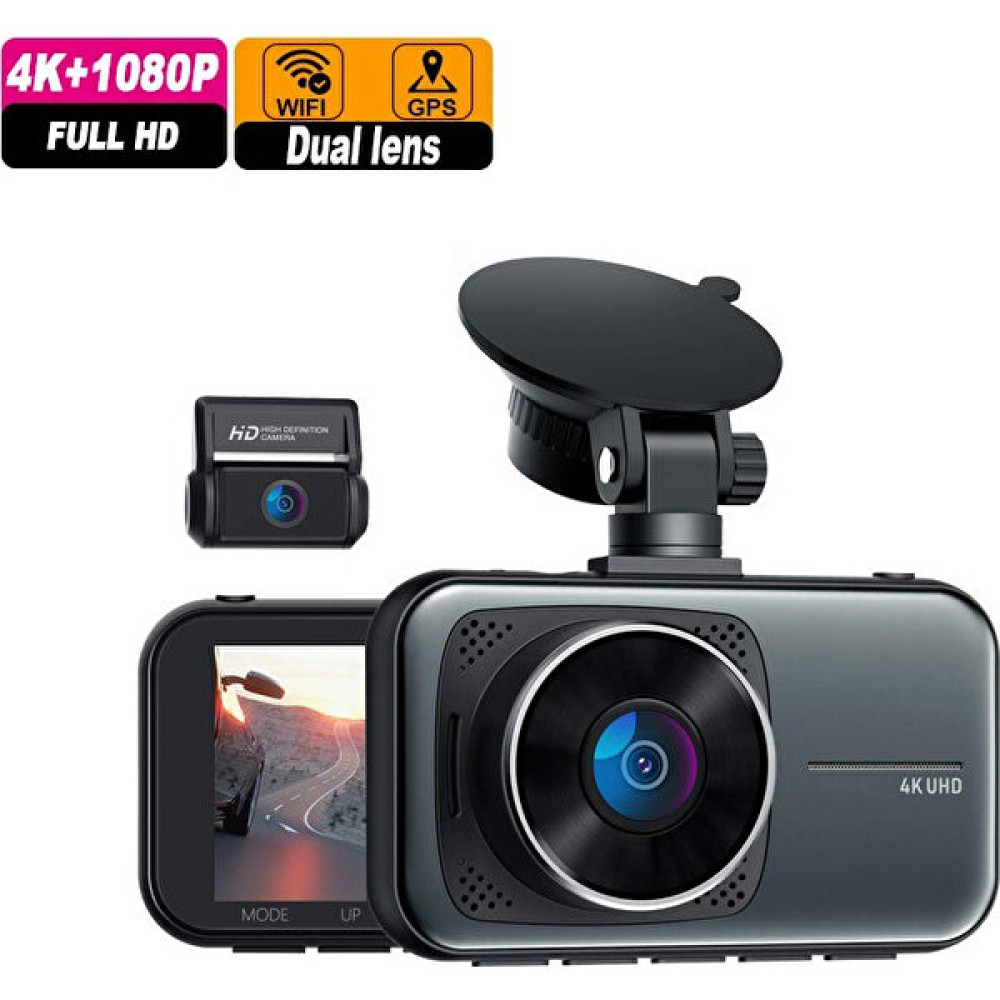 Wevolt Premium MB-5600 Quad Hd 4K Gps+Wifi+(Türkçe Uygulama) Araç Içi Kamera. Akıllı Araç Kamerası. Oto Görüntü Sistemleri Fiyatı