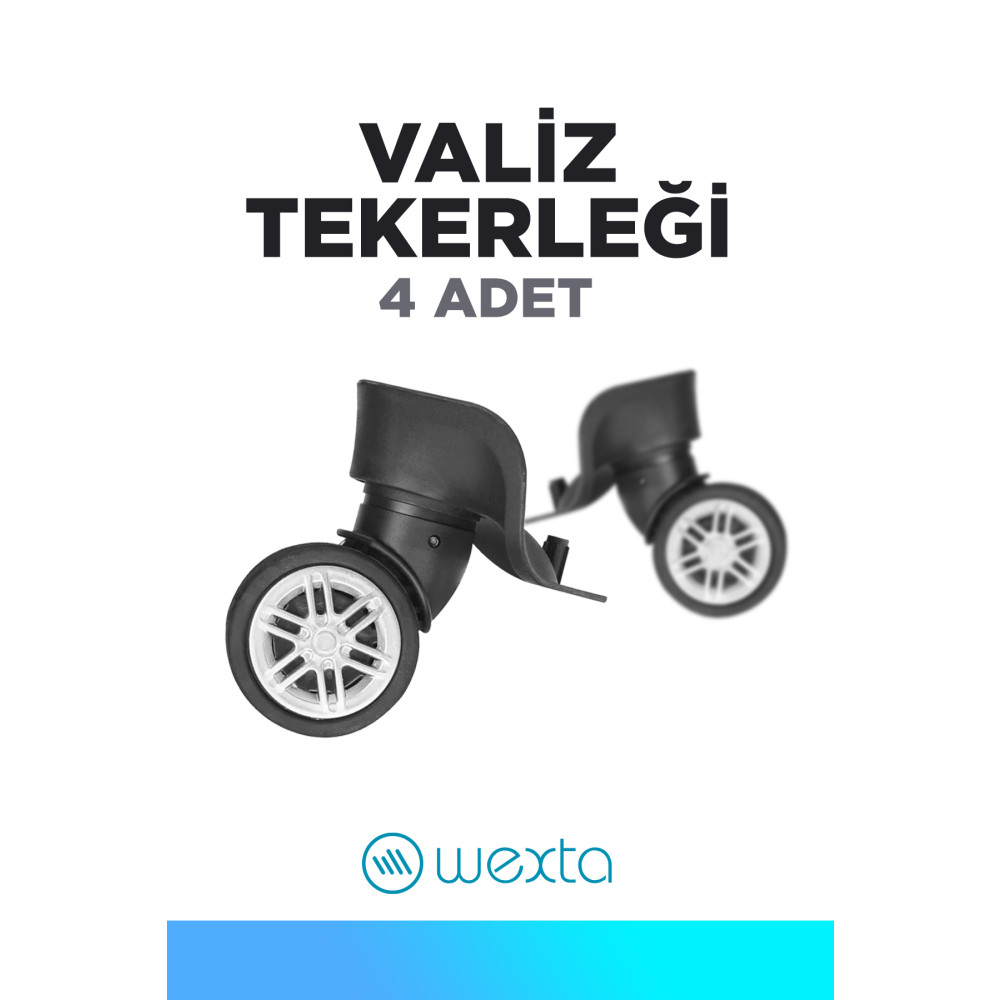 Wexta Valiz Tekerleği Çift Teker 01 4 Adet Nalburiye & Hırdavat Fiyatı