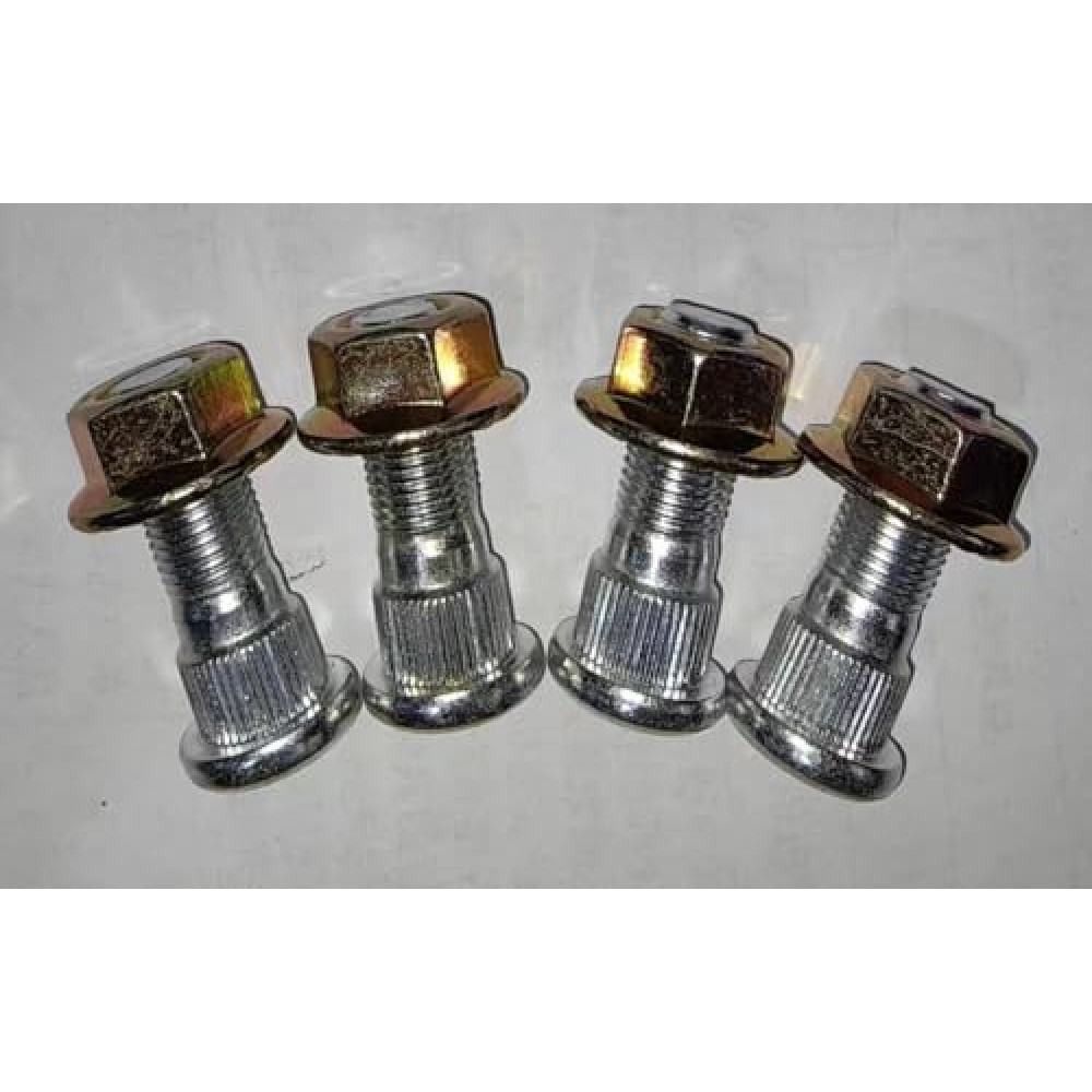 Wheel Hub Brake Drum Studs # 92150-1366 & Lug Nuts Replacement for 1990-2024 Kawasaki Mule 2010 2020 2030 2500 2510 2520 3000 3010 3020 4000 4010 UTV Front Rear