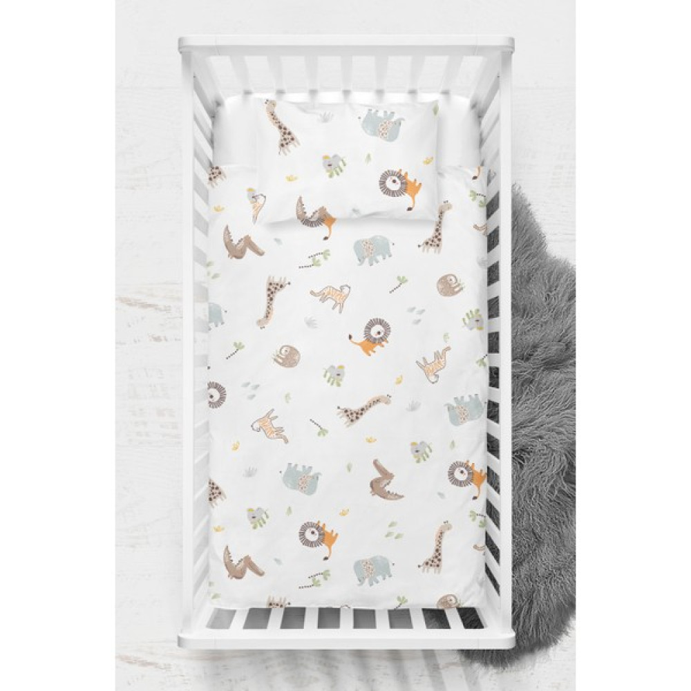 Wheeppo %100 Pamuk Jungle Çarşafsız Ranforce Nevresim Seti - 100 x 150 cm - Renkli Oto Boyaları Fiyatı