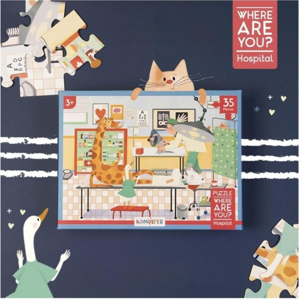Where Are You / Neredesin / Hastane Puzzle (yapboz) / 35 Parça 3+ Yaş Eğitici Oyuncak Fiyatı
