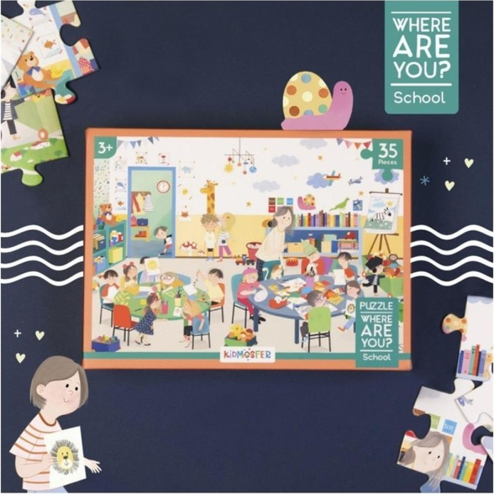 Where Are You / Neredesin / Okul Puzzle (yapboz) / 35 Parça 3+ Yaş Eğitici Oyuncak Fiyatı