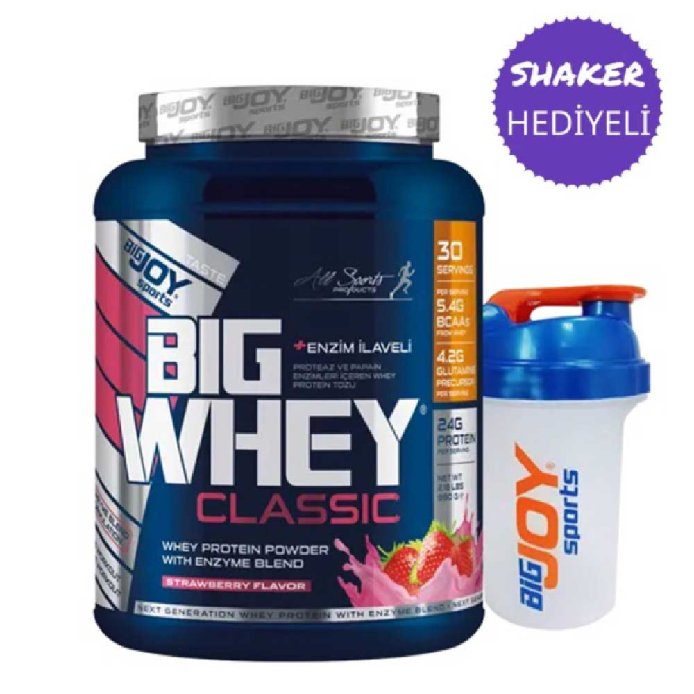 Whey Protein Big Whey Classic Protein Tozu Cilek 990G 30 Servis With Enzim Blend Protein Tozları Fiyatı